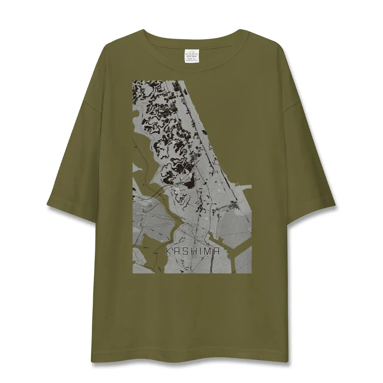 【鹿島(茨城県)】地図柄ビッグシルエットTシャツ