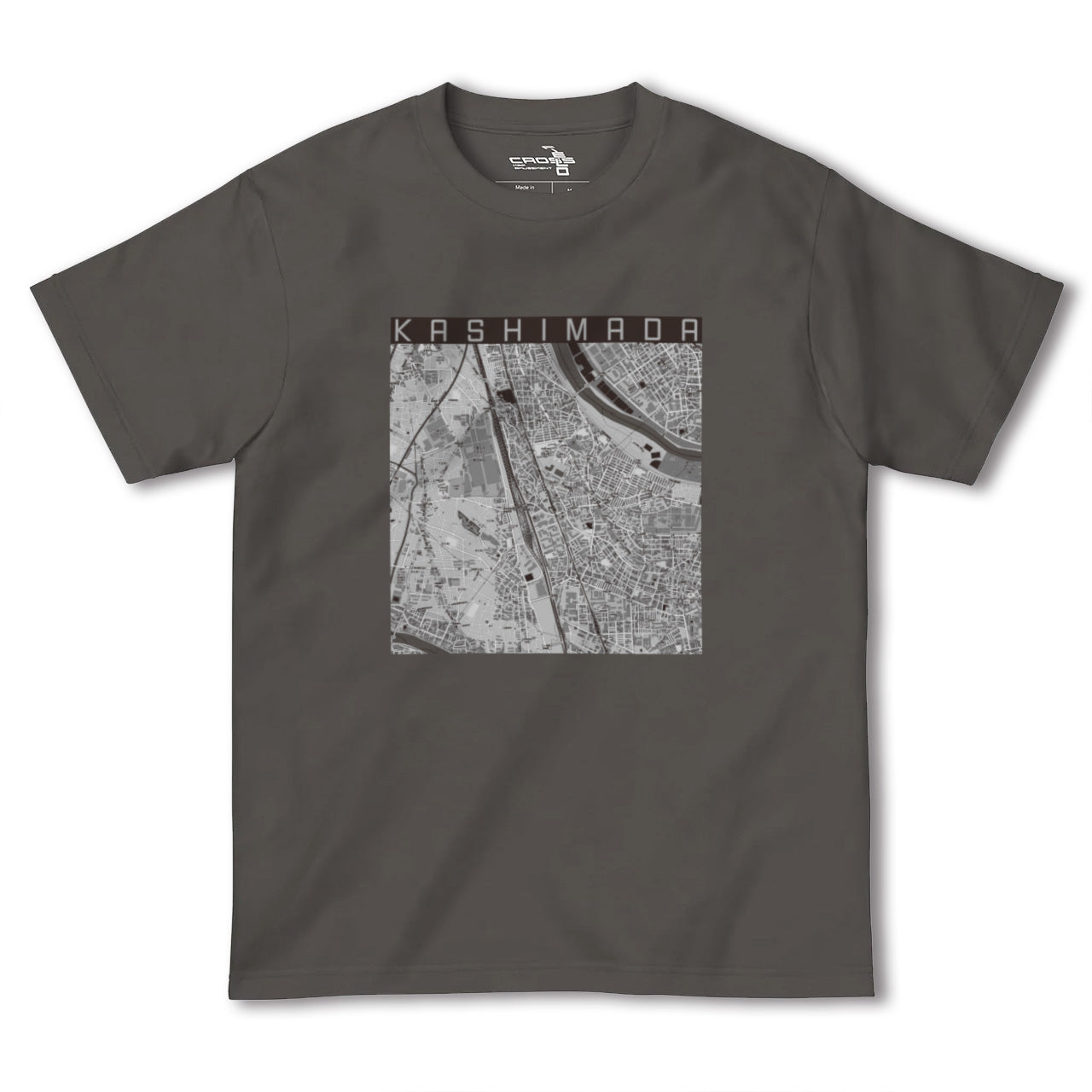 【鹿島田(神奈川県)】地図柄ヘビーウェイトTシャツ