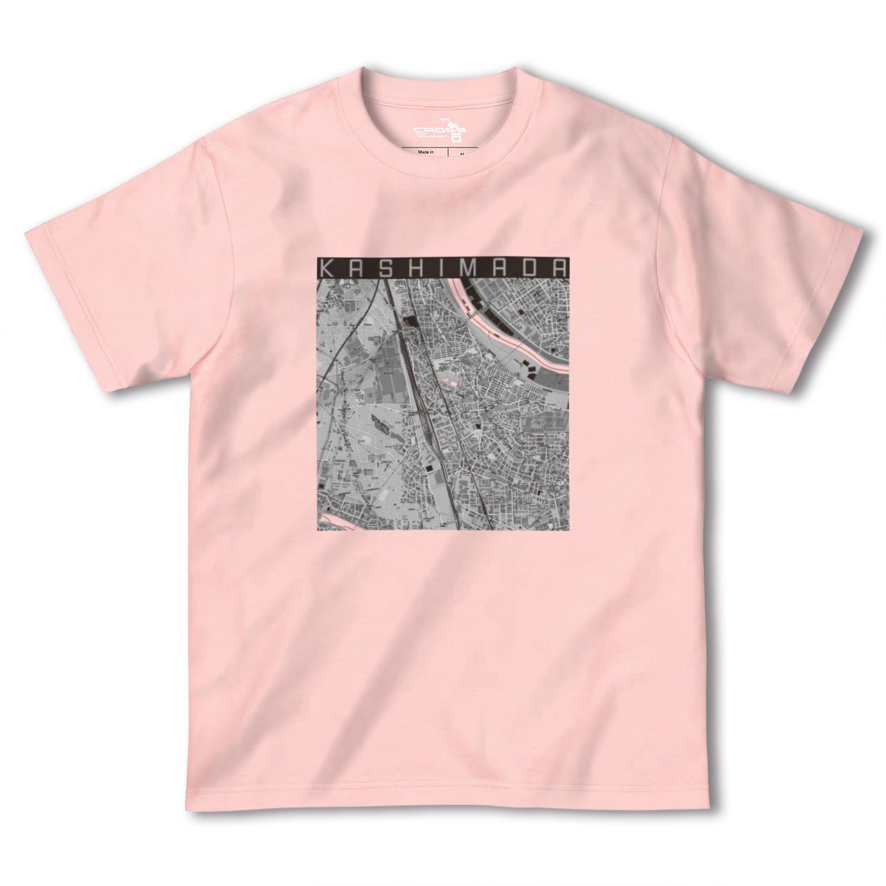 【鹿島田(神奈川県)】地図柄ヘビーウェイトTシャツ