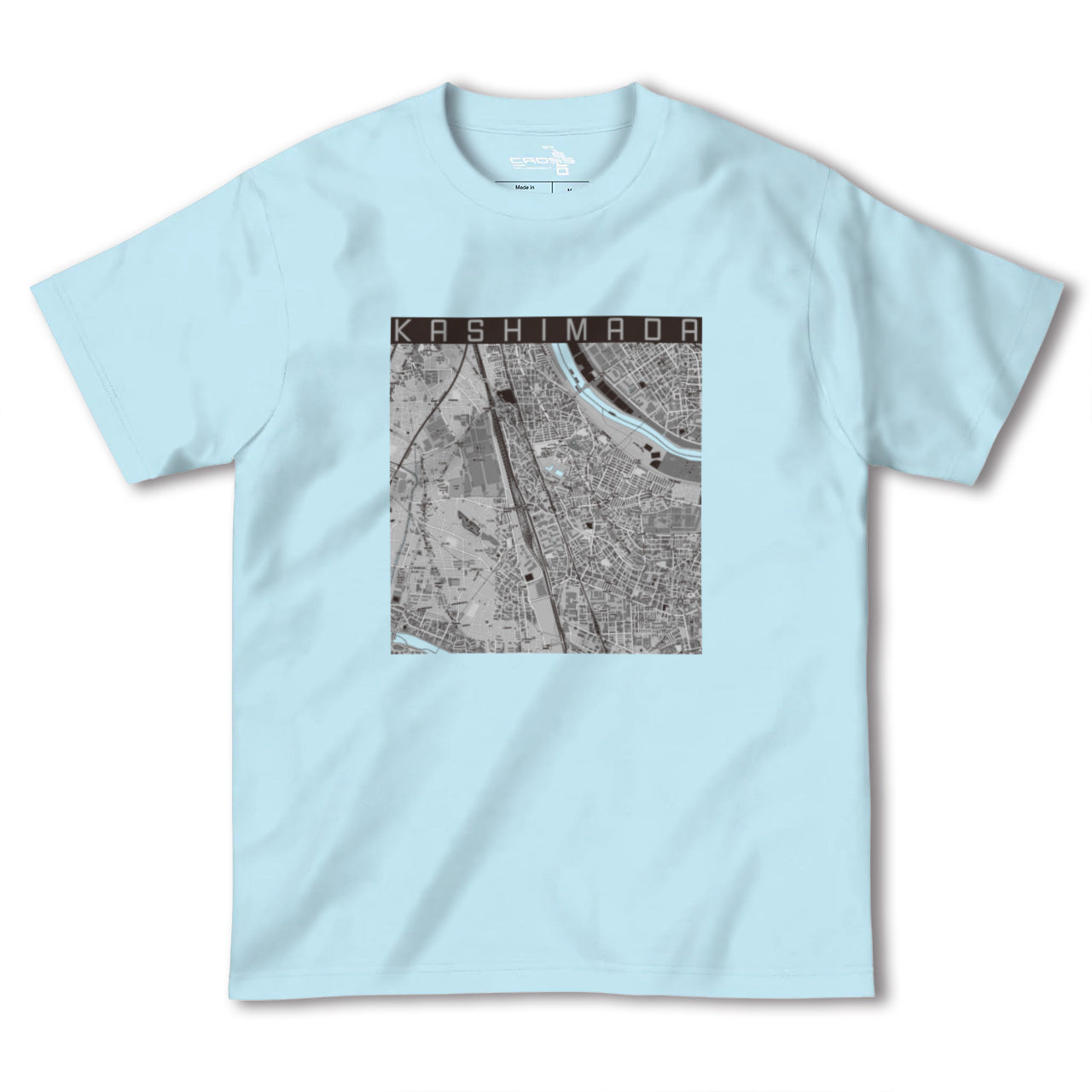 【鹿島田(神奈川県)】地図柄ヘビーウェイトTシャツ