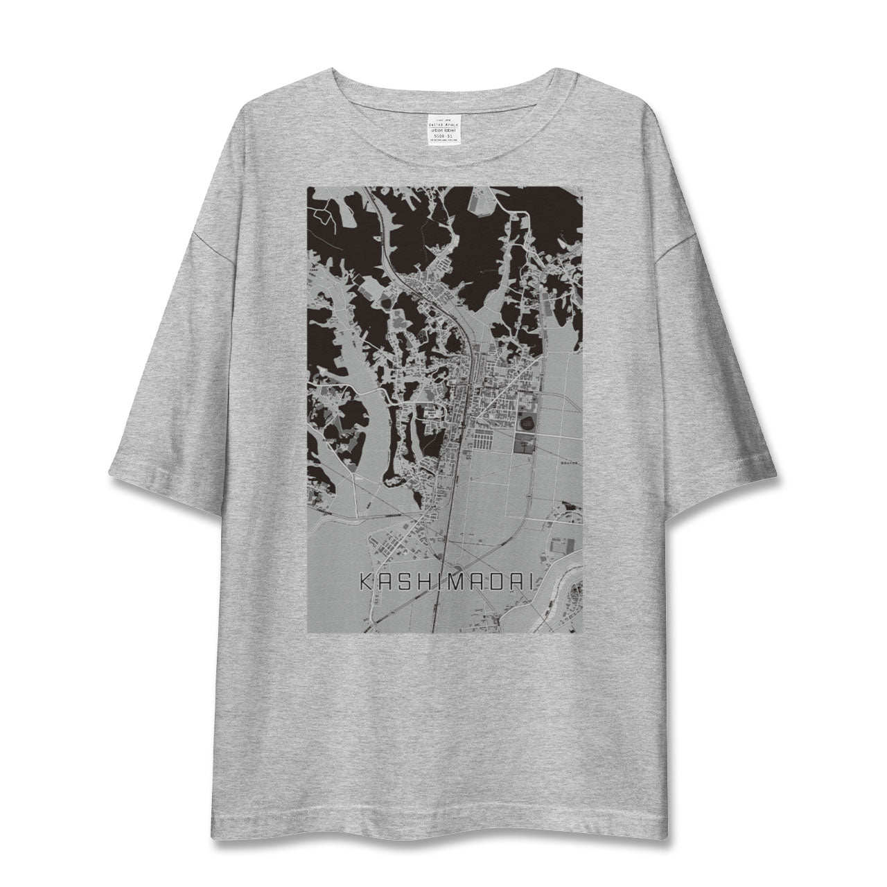 【鹿島台(宮城県)】地図柄ビッグシルエットTシャツ