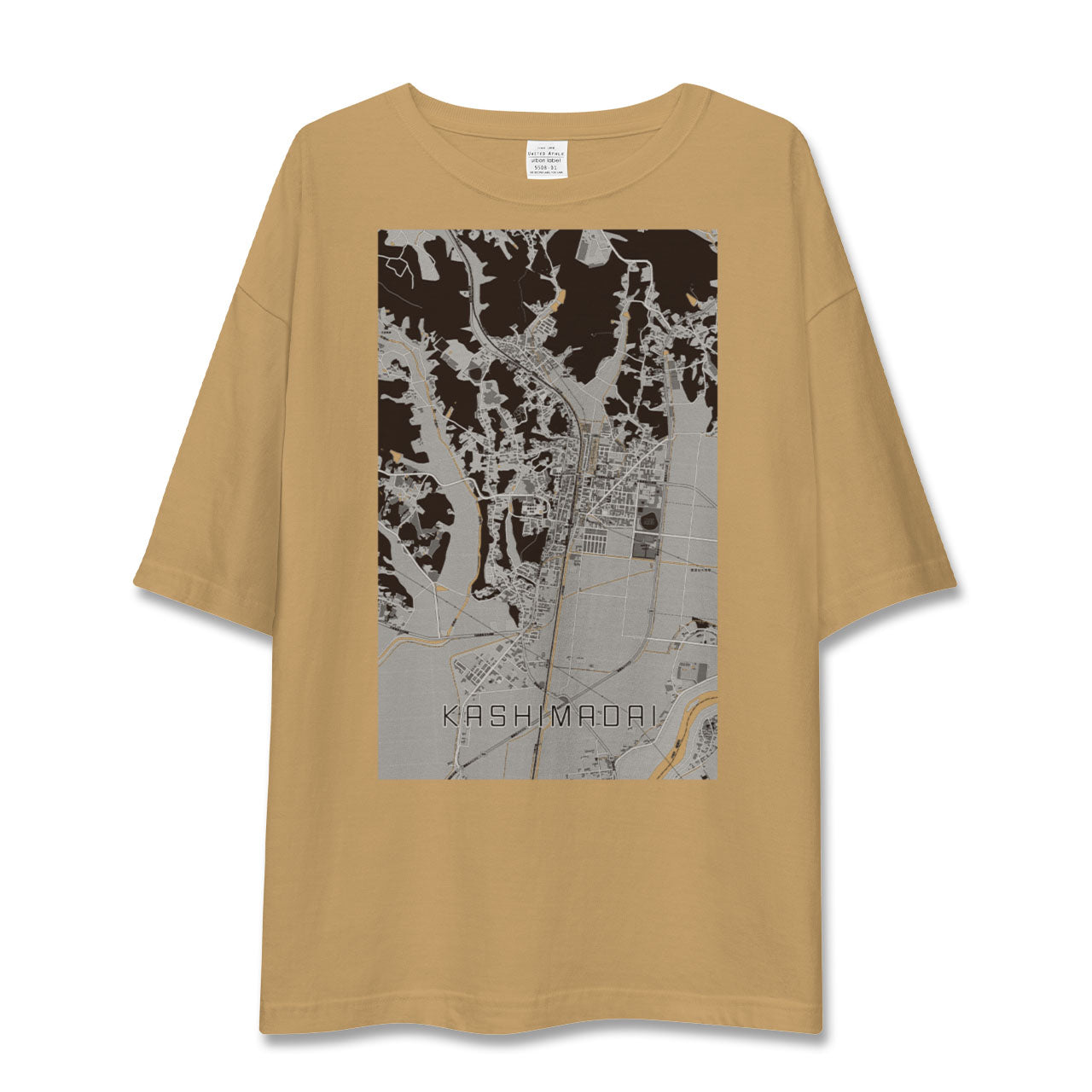【鹿島台(宮城県)】地図柄ビッグシルエットTシャツ