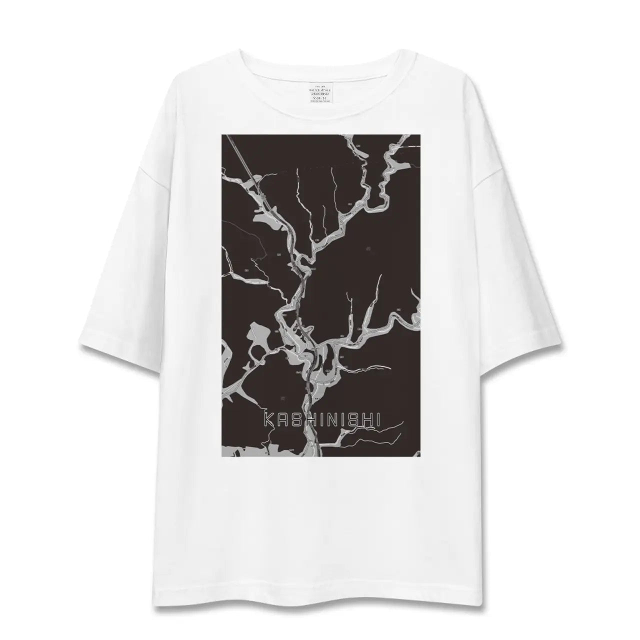【樫西(岡山県)】地図柄ビッグシルエットTシャツ