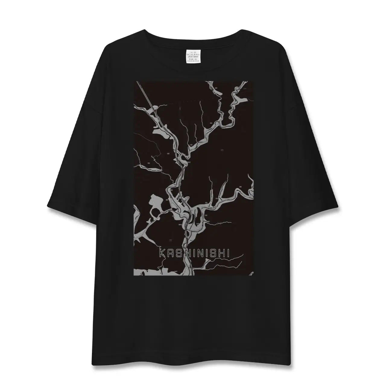 【樫西(岡山県)】地図柄ビッグシルエットTシャツ