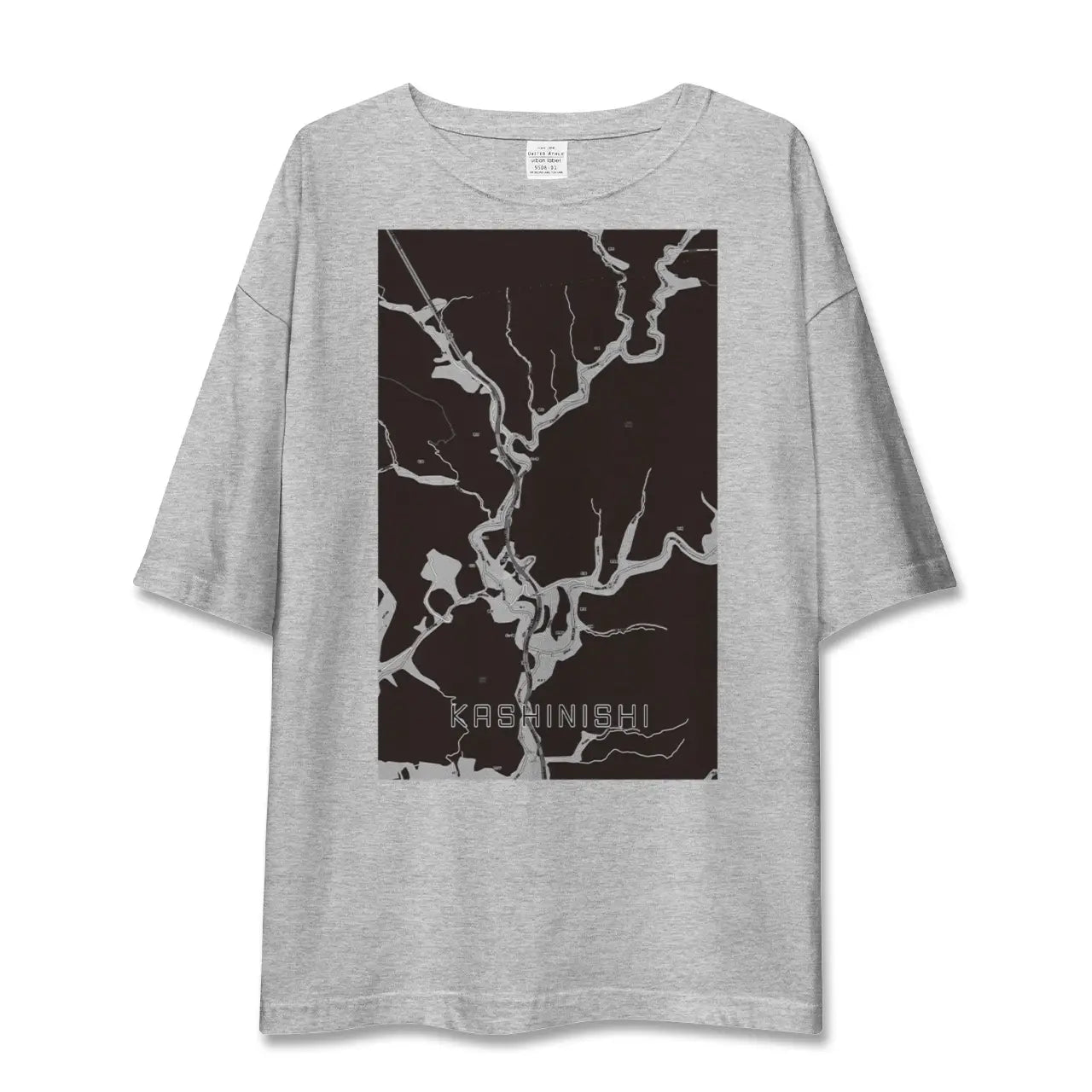 【樫西(岡山県)】地図柄ビッグシルエットTシャツ