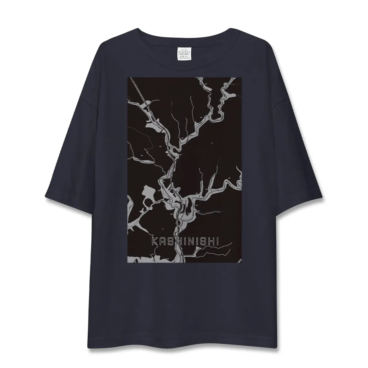 【樫西(岡山県)】地図柄ビッグシルエットTシャツ