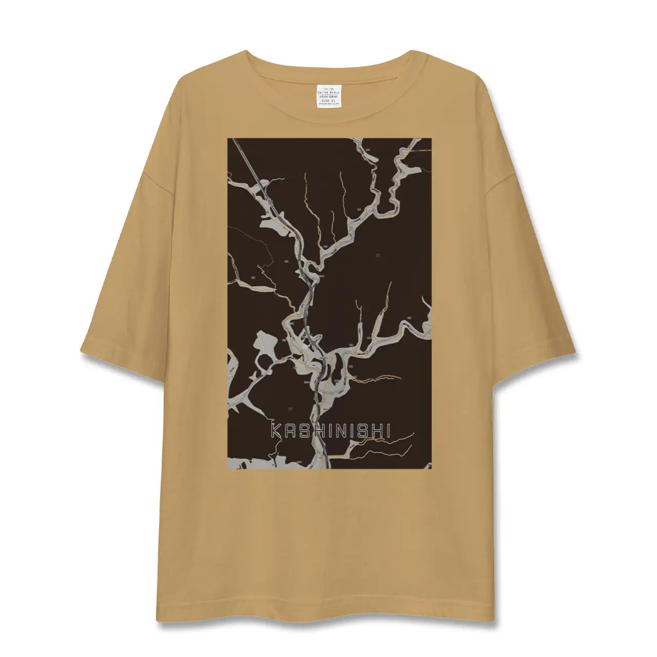 【樫西(岡山県)】地図柄ビッグシルエットTシャツ