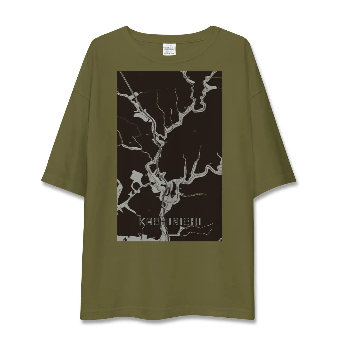 【樫西(岡山県)】地図柄ビッグシルエットTシャツ