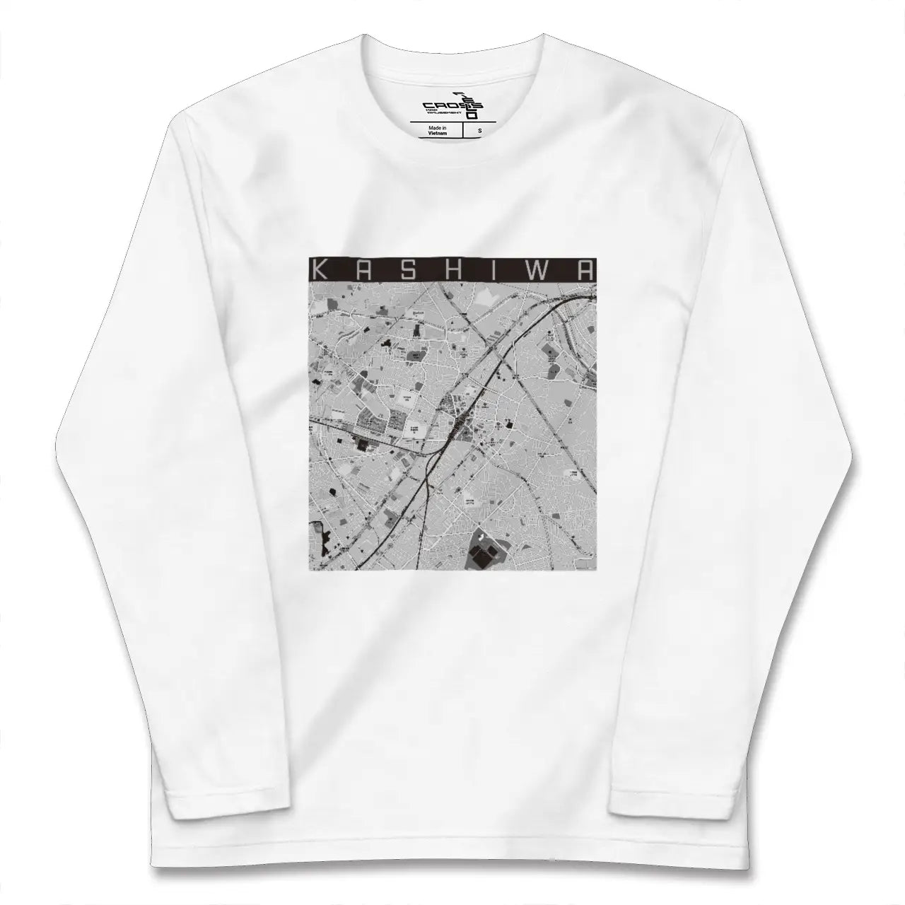 【柏(千葉県)】地図柄ロングスリーブTシャツ