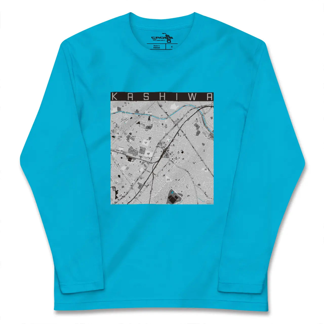 【柏(千葉県)】地図柄ロングスリーブTシャツ