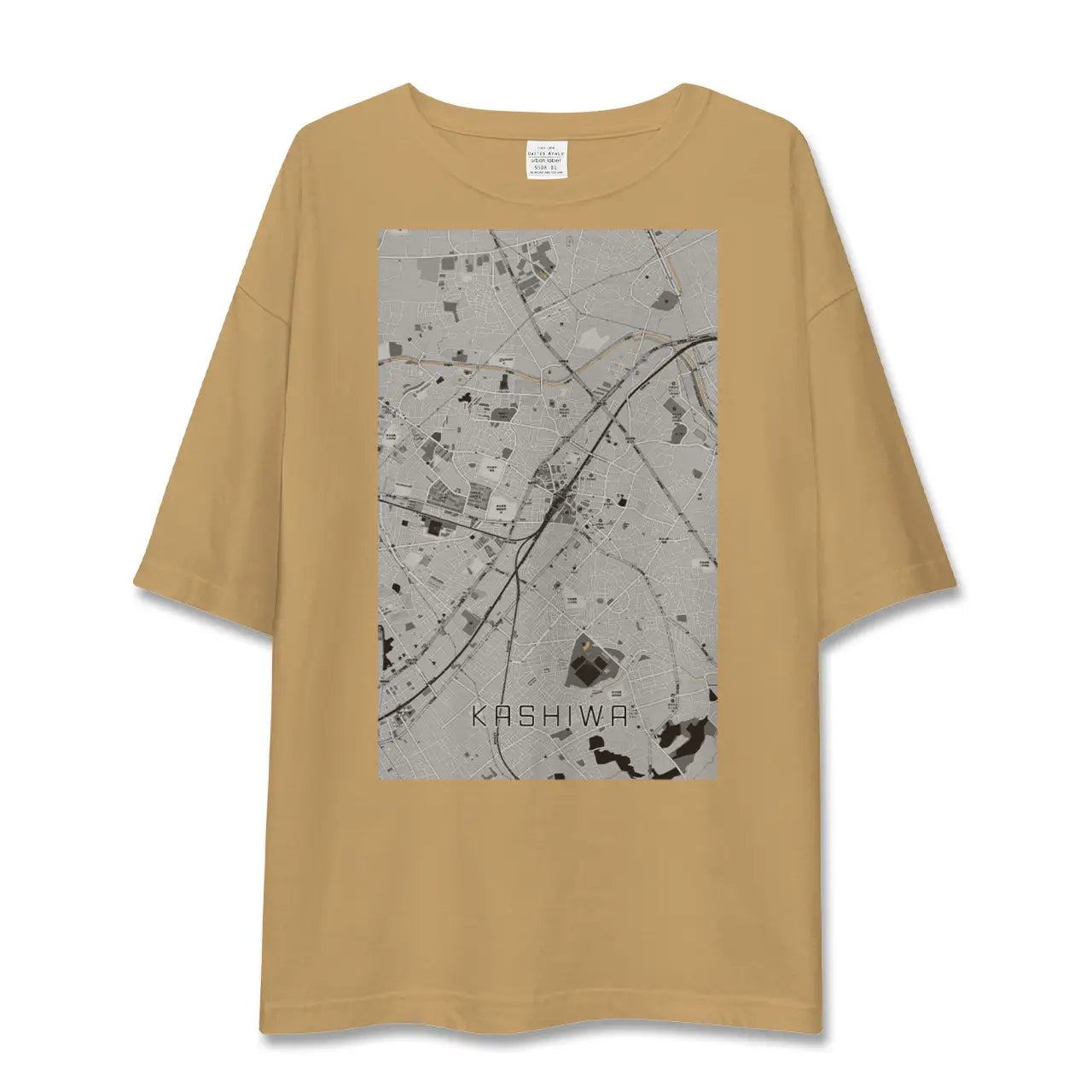 【柏(千葉県)】地図柄ビッグシルエットTシャツ