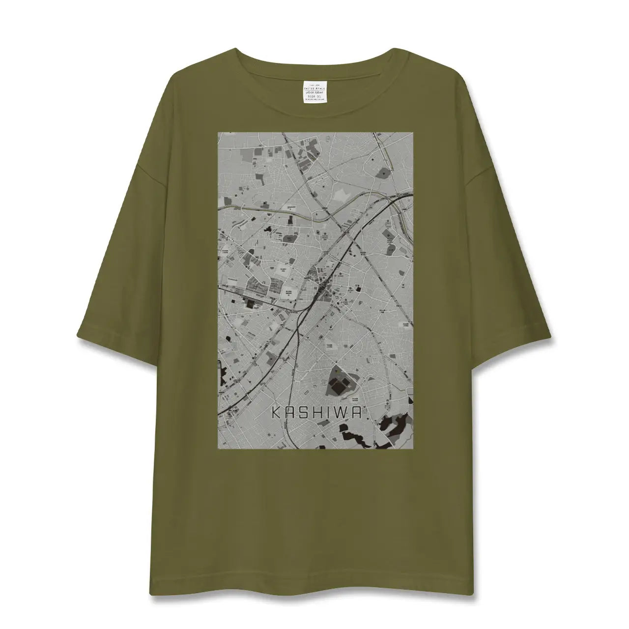 【柏(千葉県)】地図柄ビッグシルエットTシャツ