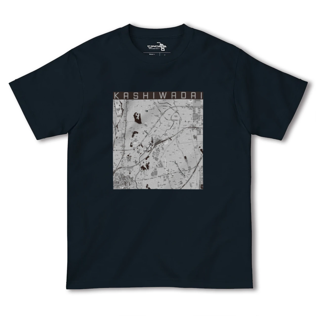 【かしわ台(神奈川県)】地図柄ヘビーウェイトTシャツ