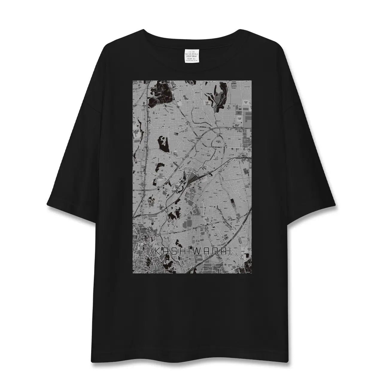 【かしわ台(神奈川県)】地図柄ビッグシルエットTシャツ