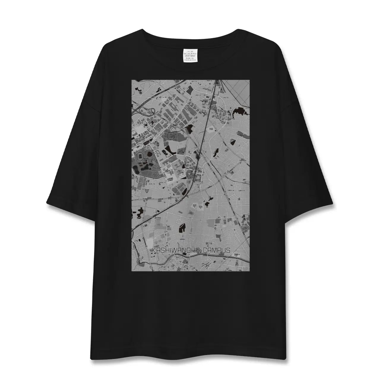 【柏の葉キャンパス(千葉県)】地図柄ビッグシルエットTシャツ