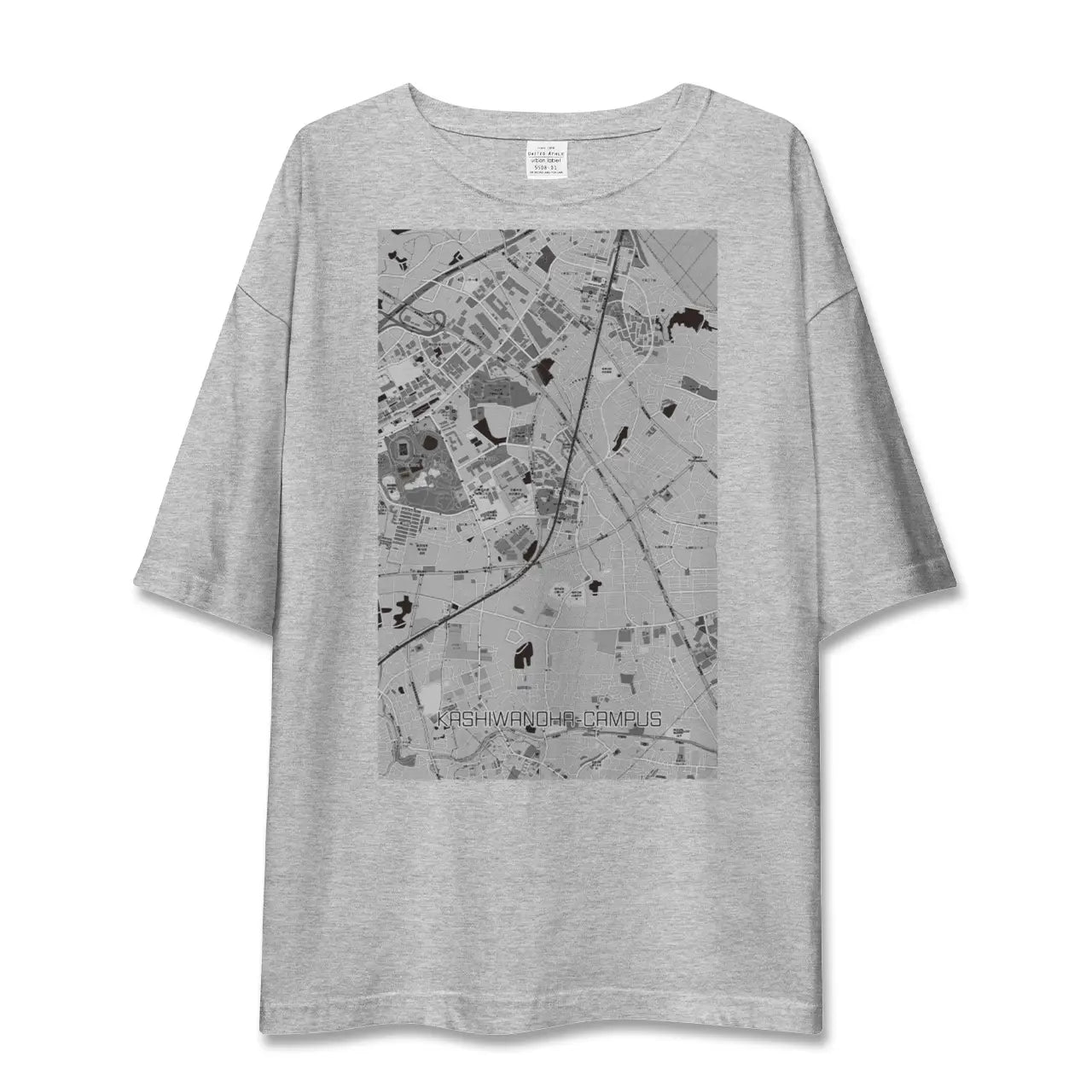 【柏の葉キャンパス(千葉県)】地図柄ビッグシルエットTシャツ