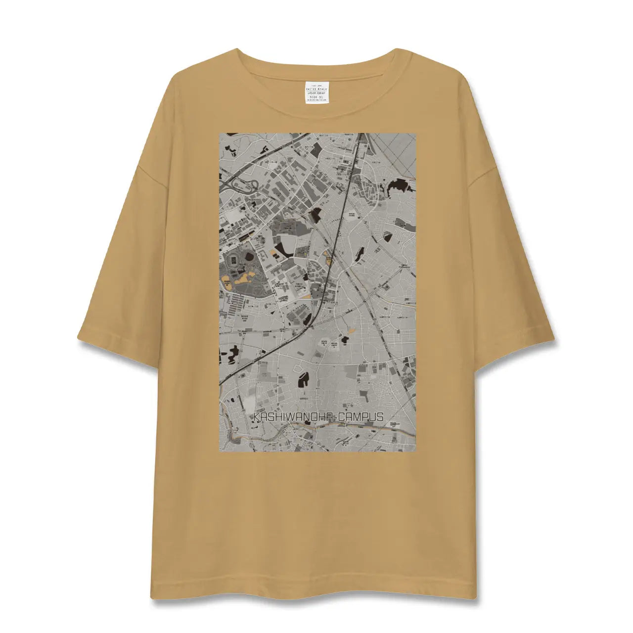 【柏の葉キャンパス(千葉県)】地図柄ビッグシルエットTシャツ