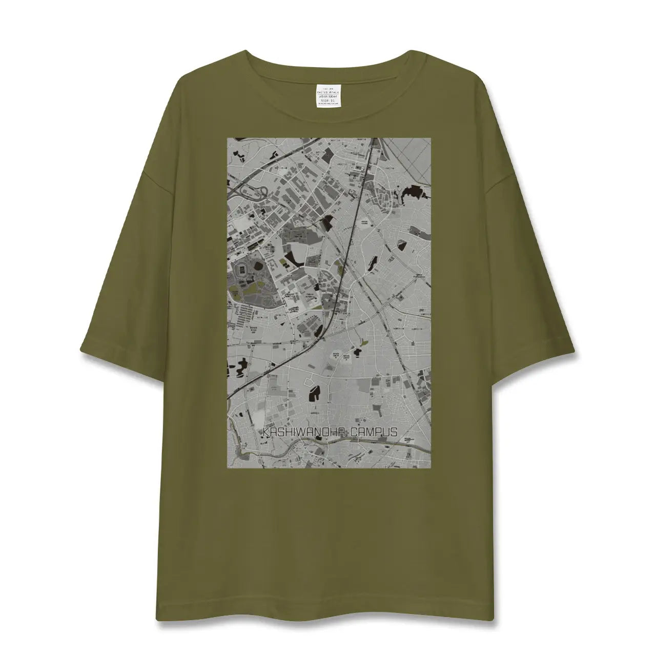 【柏の葉キャンパス(千葉県)】地図柄ビッグシルエットTシャツ