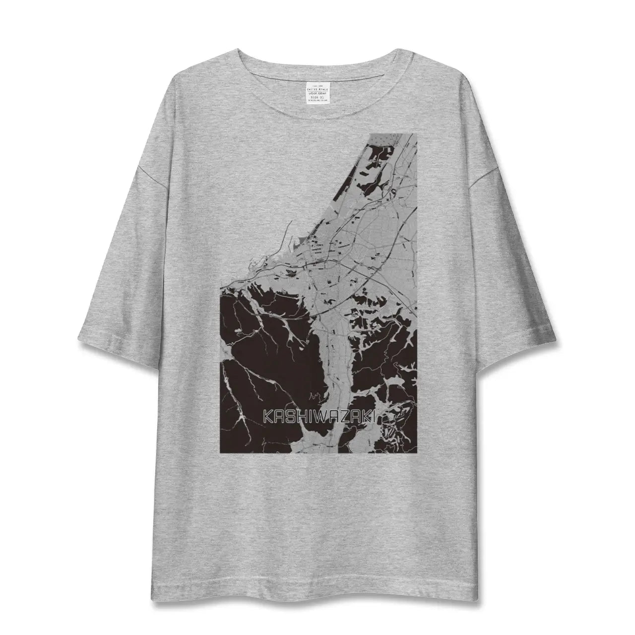 【柏崎(新潟県)】地図柄ビッグシルエットTシャツ