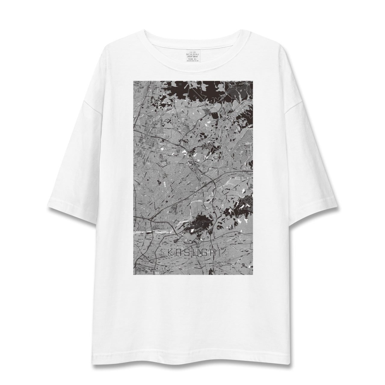 【春日井(愛知県)】地図柄ビッグシルエットTシャツ