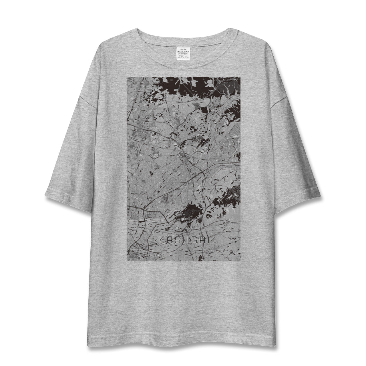 【春日井(愛知県)】地図柄ビッグシルエットTシャツ