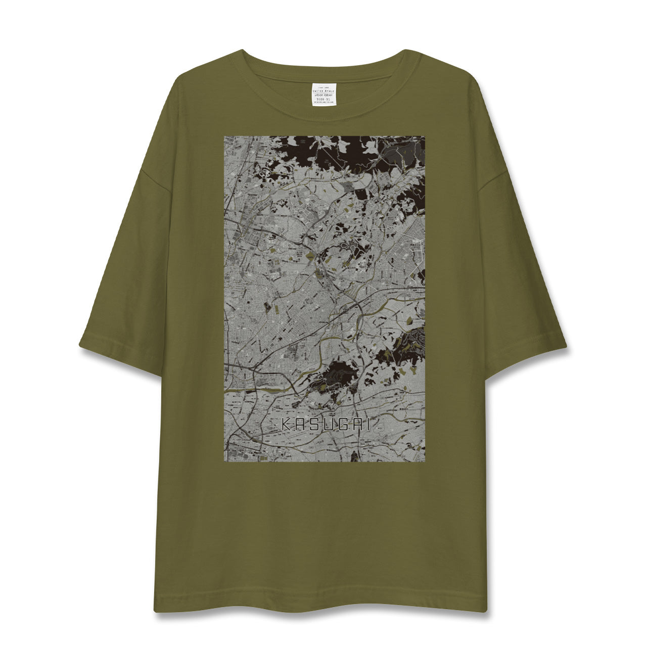 【春日井(愛知県)】地図柄ビッグシルエットTシャツ