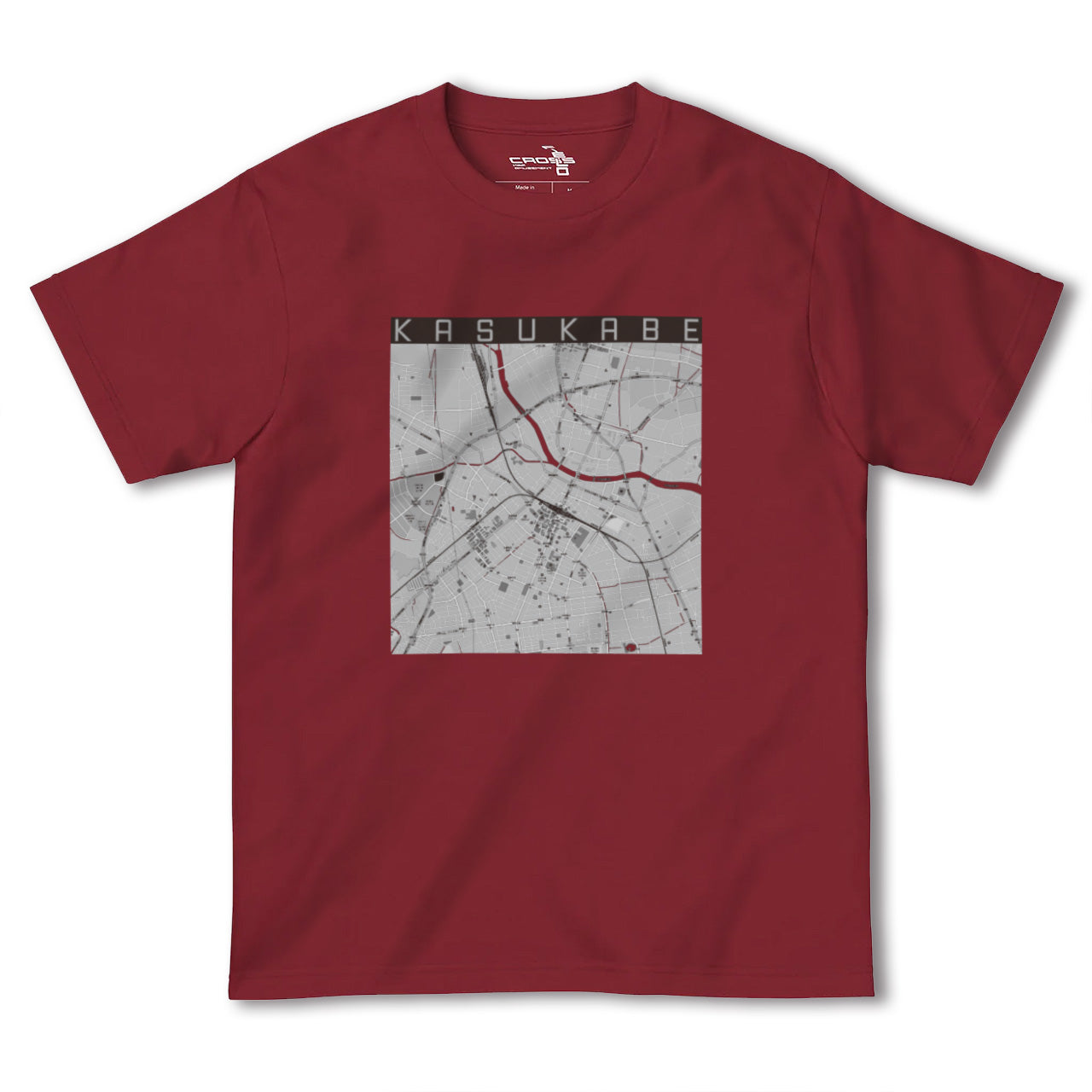 【春日部(埼玉県)】地図柄ヘビーウェイトTシャツ