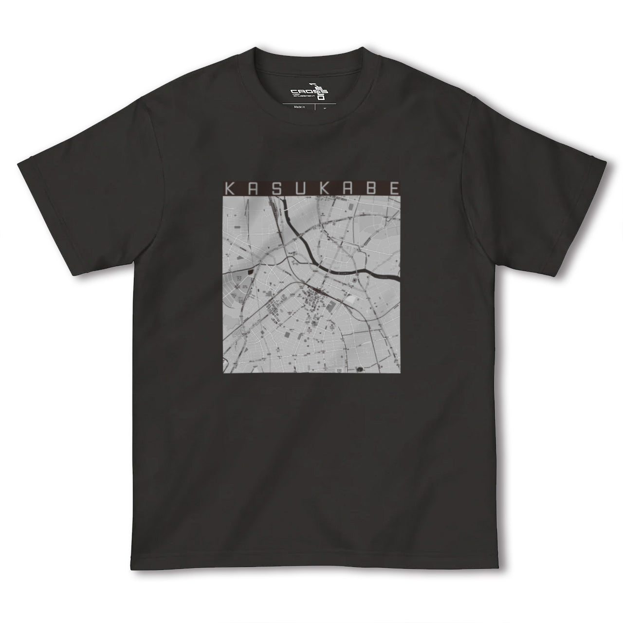 【春日部(埼玉県)】地図柄ヘビーウェイトTシャツ