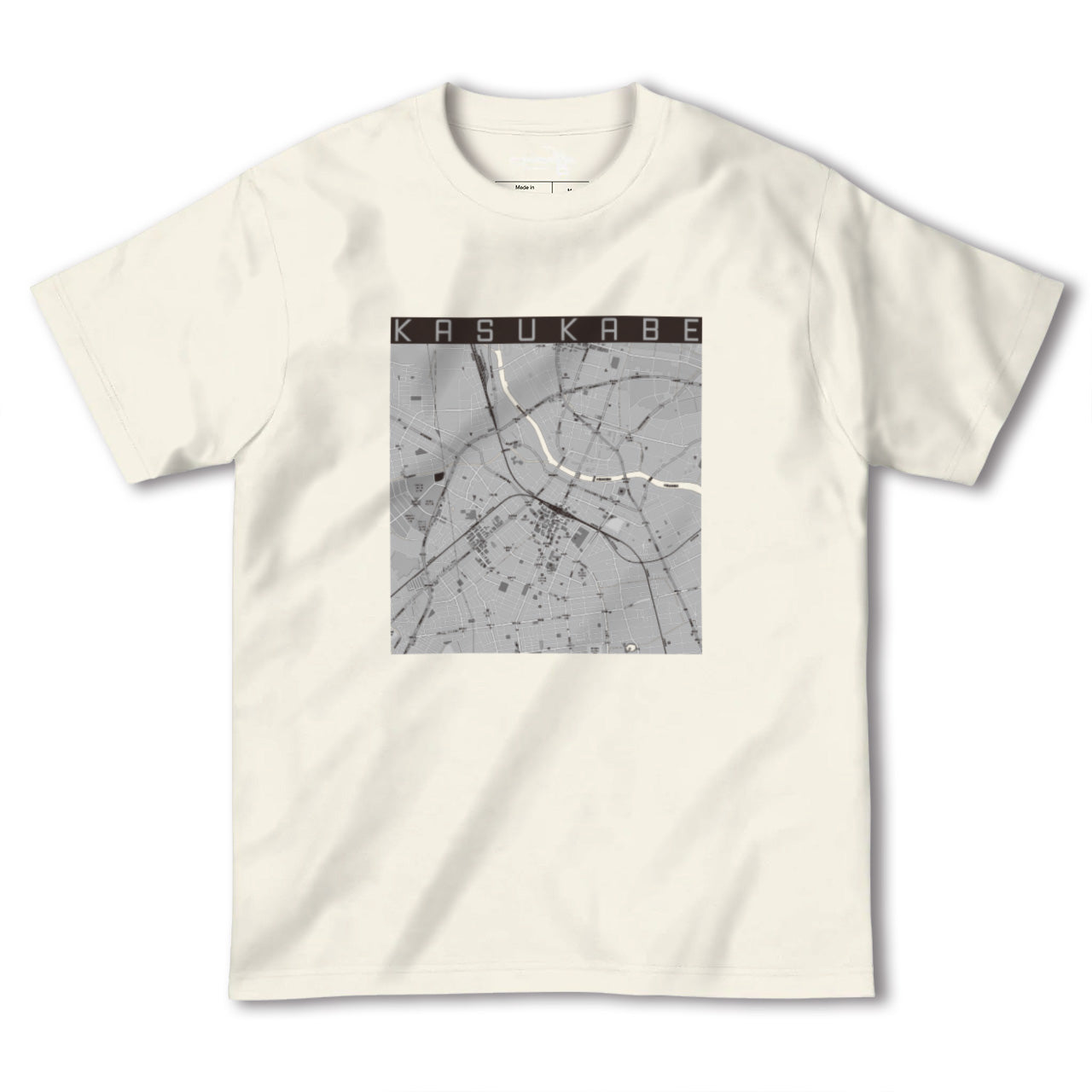 【春日部(埼玉県)】地図柄ヘビーウェイトTシャツ