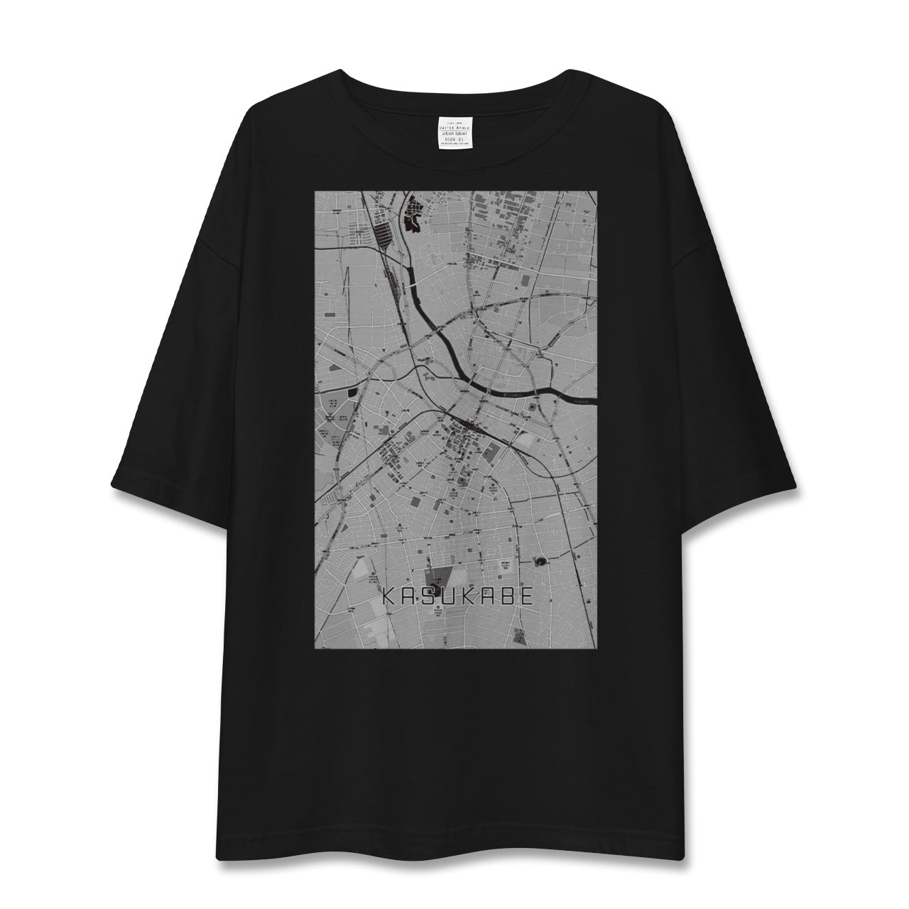 【春日部(埼玉県)】地図柄ビッグシルエットTシャツ