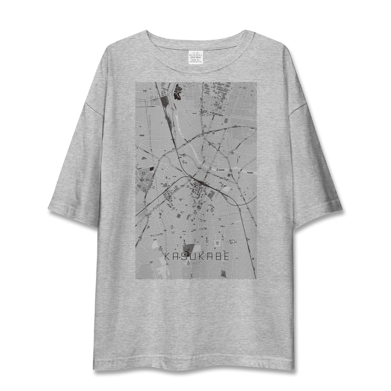 【春日部(埼玉県)】地図柄ビッグシルエットTシャツ