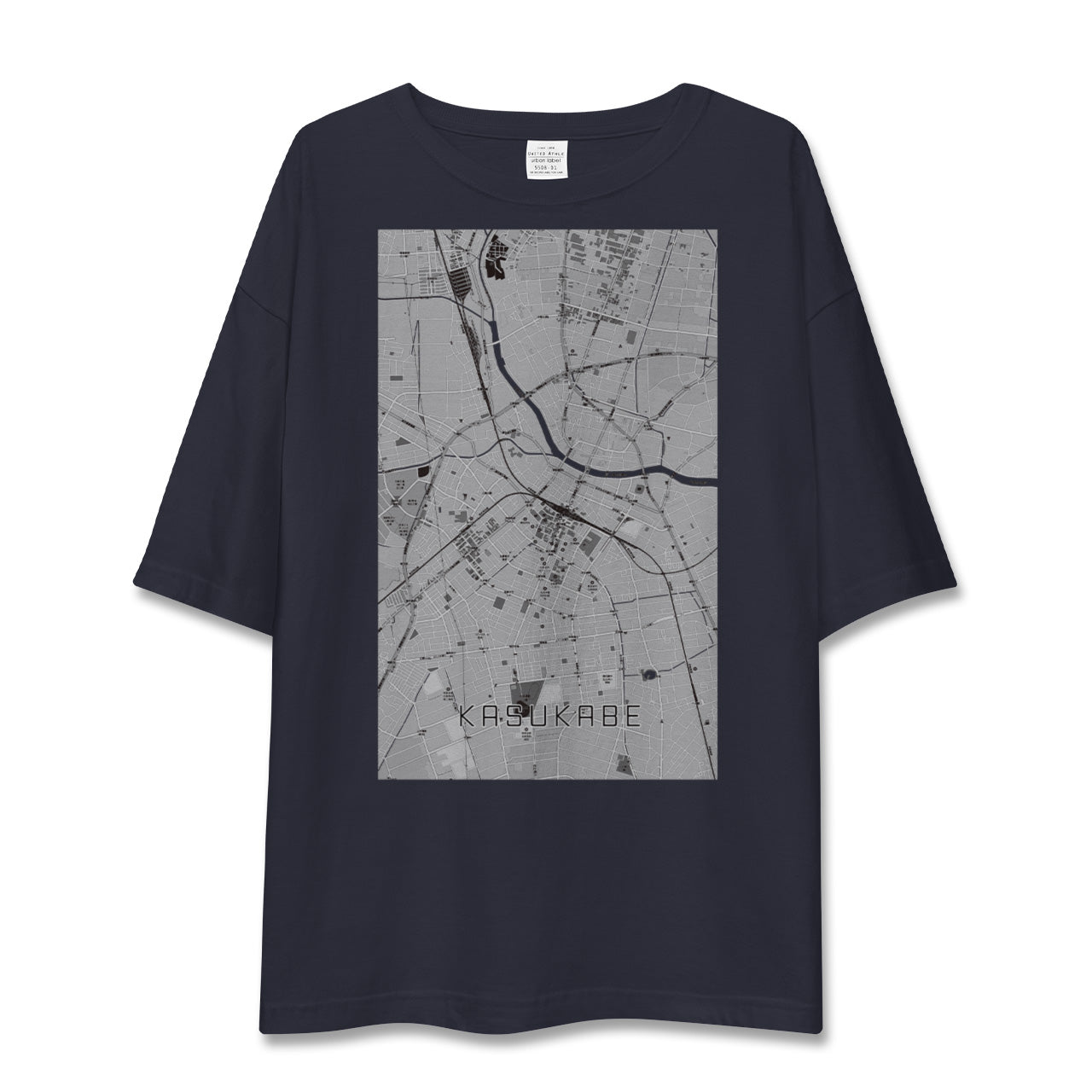 【春日部(埼玉県)】地図柄ビッグシルエットTシャツ