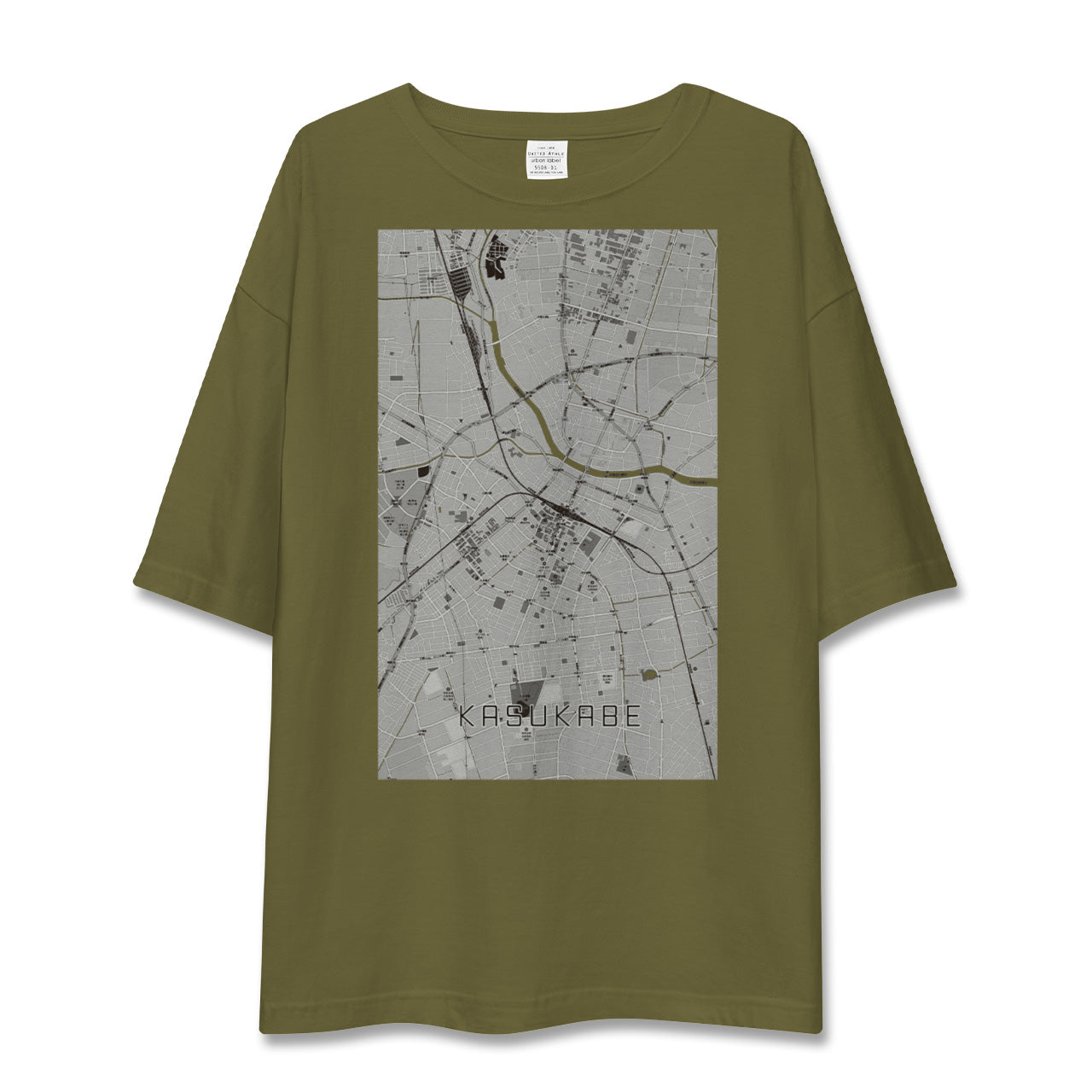 【春日部(埼玉県)】地図柄ビッグシルエットTシャツ