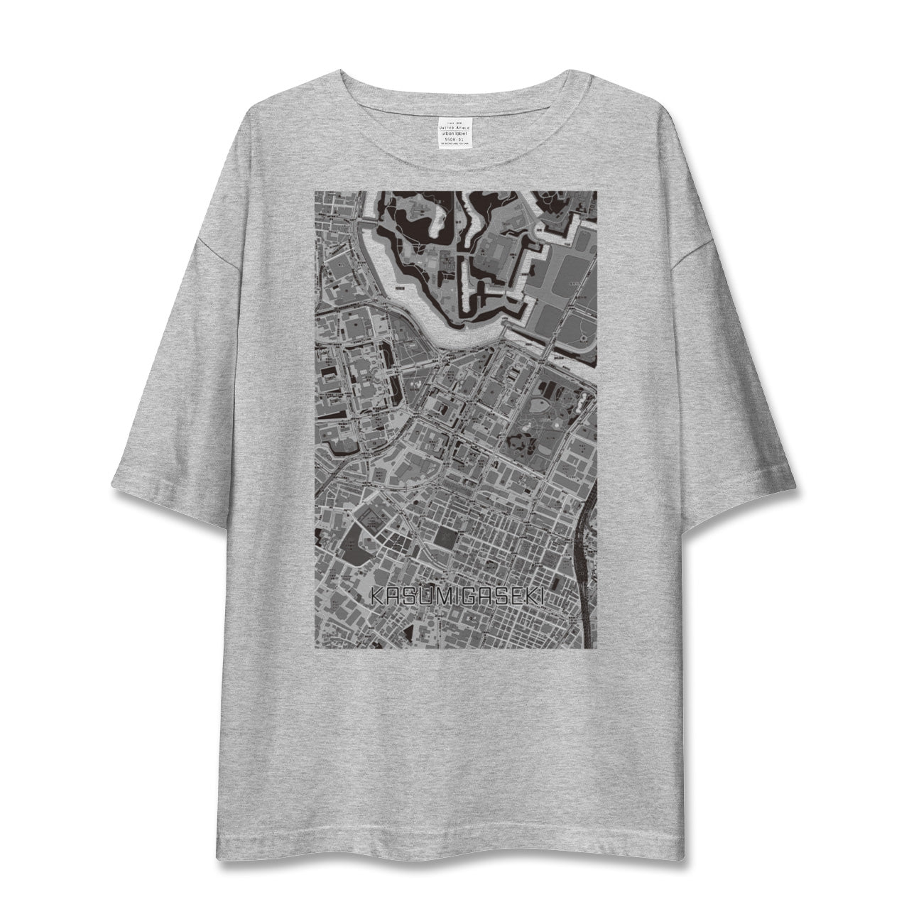 【霞ケ関(東京都)】地図柄ビッグシルエットTシャツ