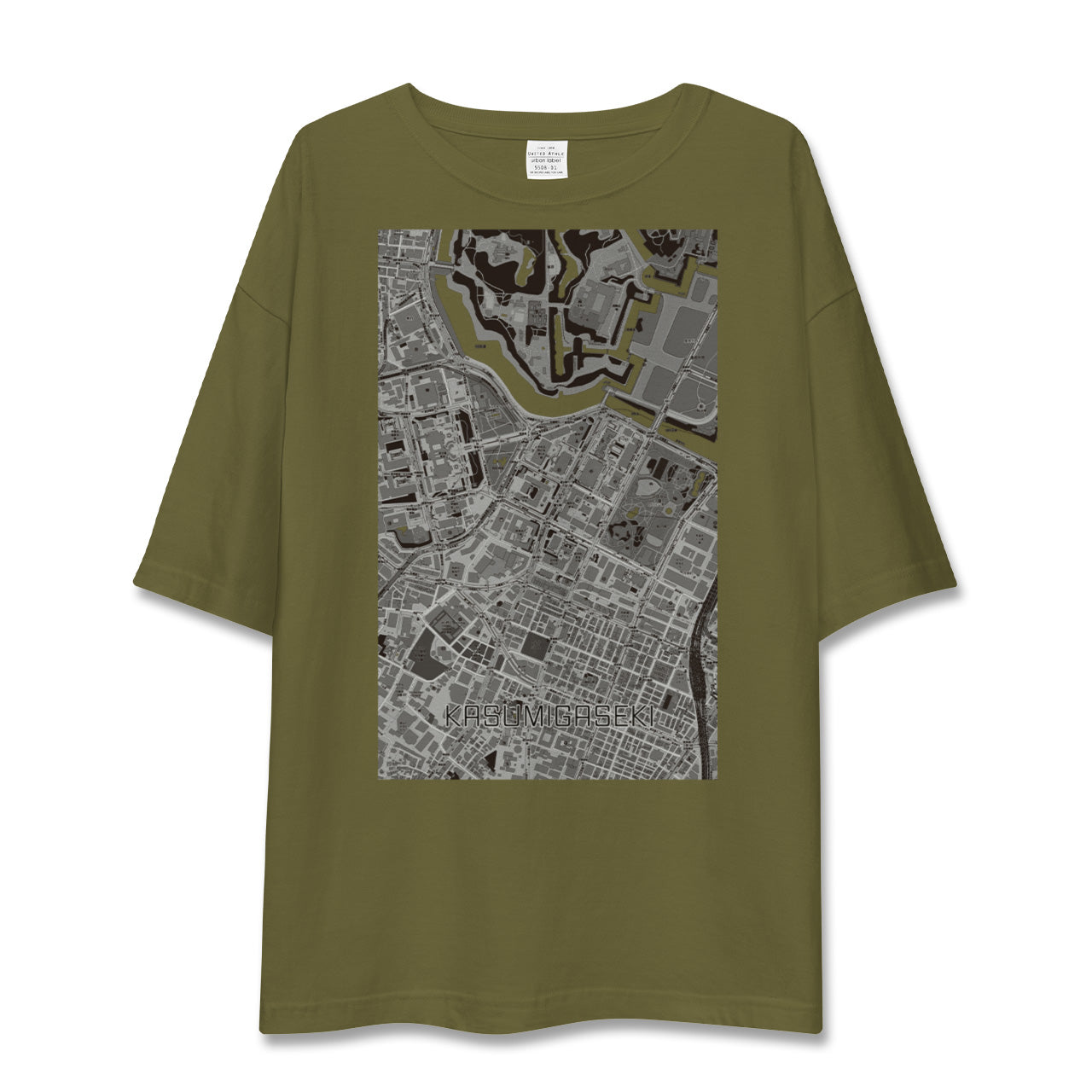 【霞ケ関(東京都)】地図柄ビッグシルエットTシャツ