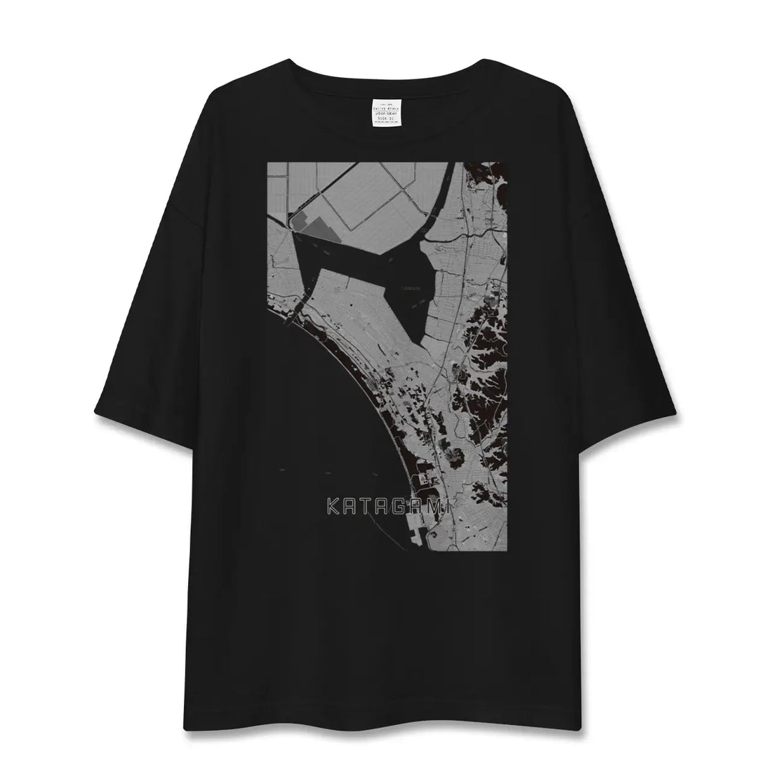 【潟上(秋田県)】地図柄ビッグシルエットTシャツ