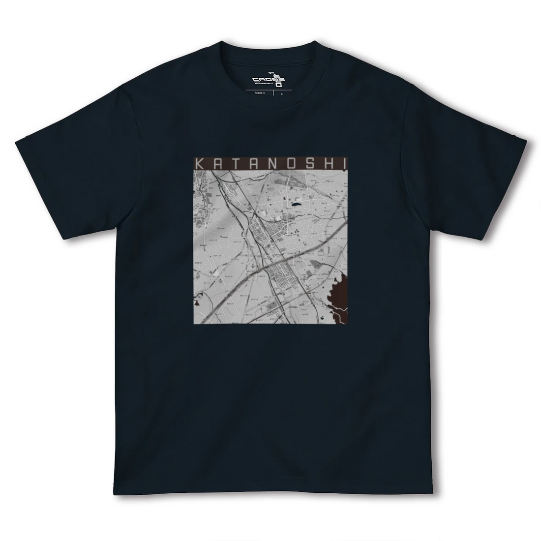 【交野市(大阪府)】地図柄ヘビーウェイトTシャツ