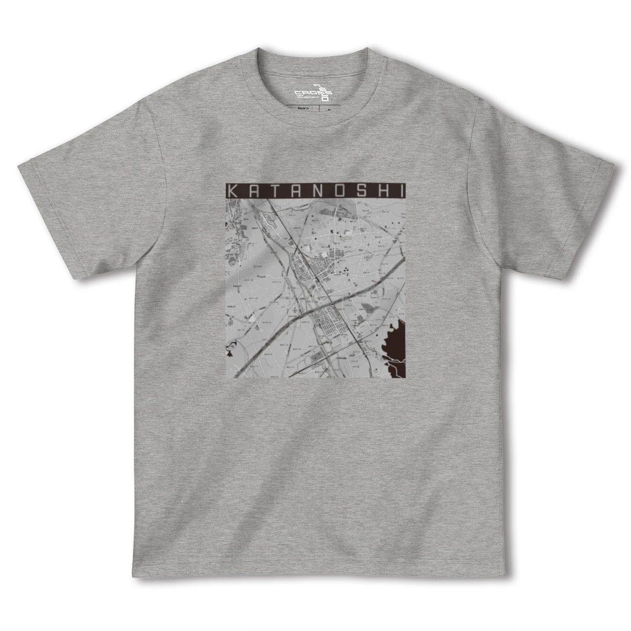 【交野市(大阪府)】地図柄ヘビーウェイトTシャツ