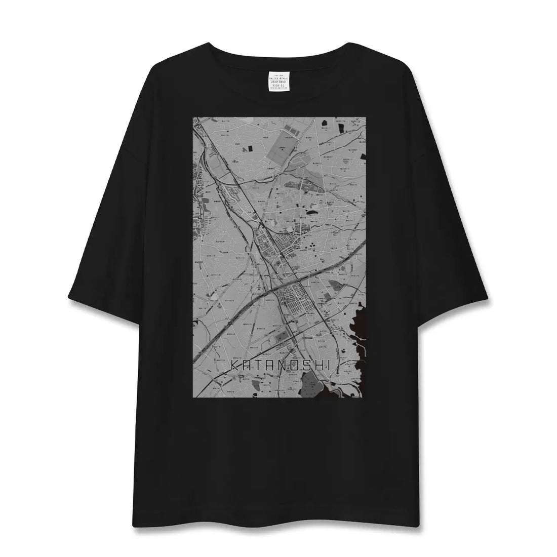【交野市(大阪府)】地図柄ビッグシルエットTシャツ