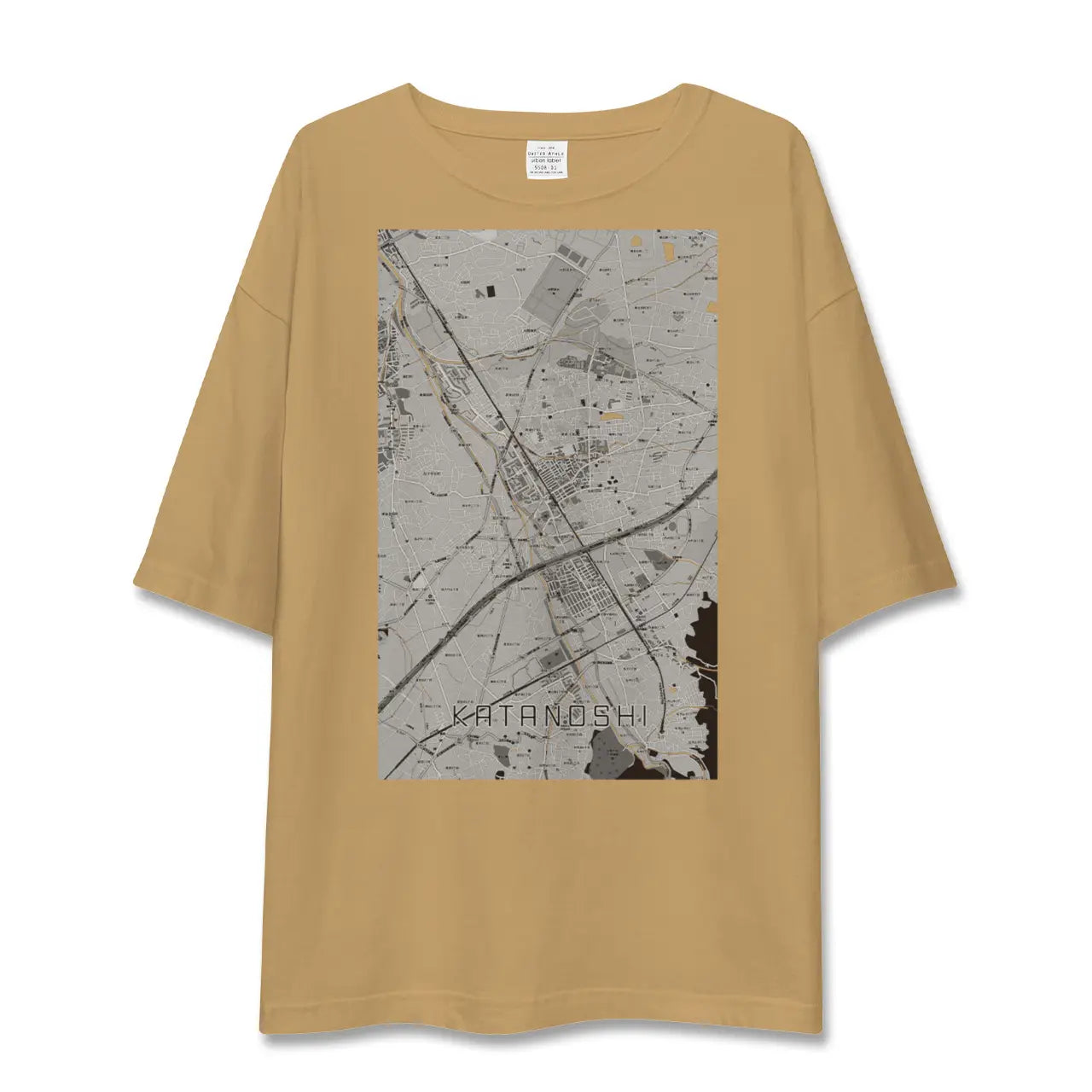 【交野市(大阪府)】地図柄ビッグシルエットTシャツ