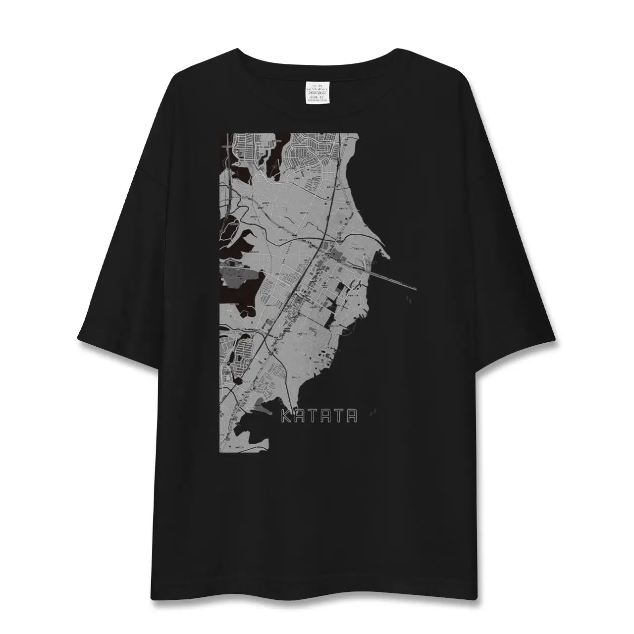 【堅田(滋賀県)】地図柄ビッグシルエットTシャツ