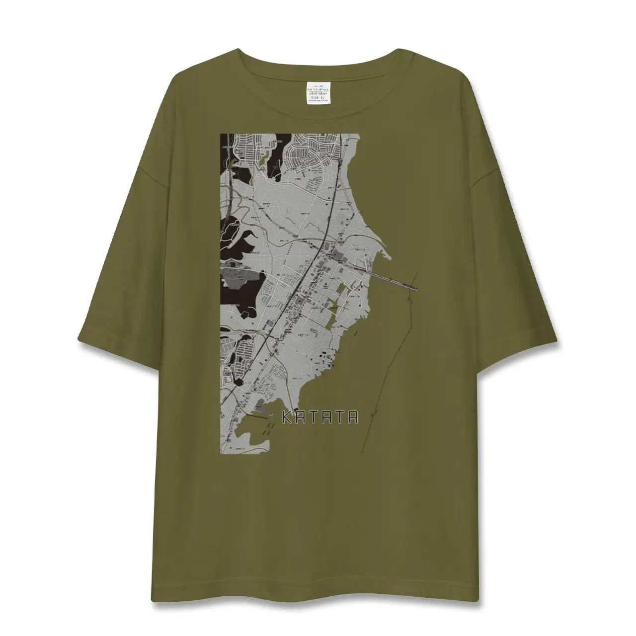 【堅田(滋賀県)】地図柄ビッグシルエットTシャツ