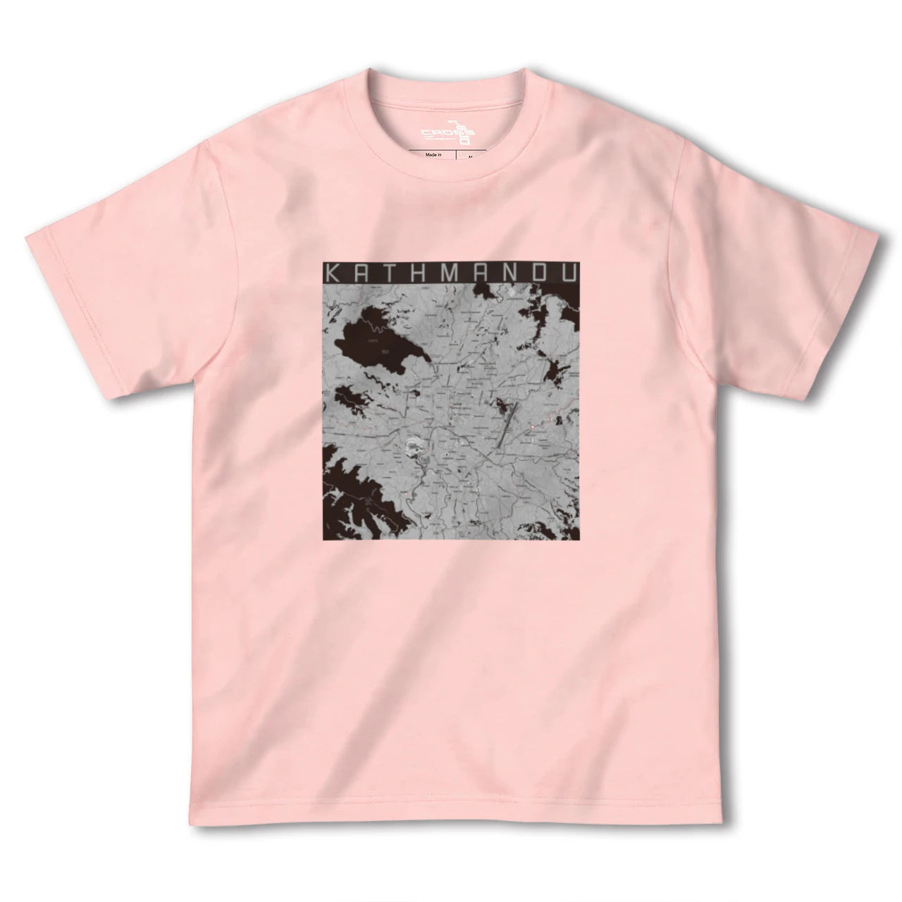 【カトマンズ(ネパール)】地図柄ヘビーウェイトTシャツ
