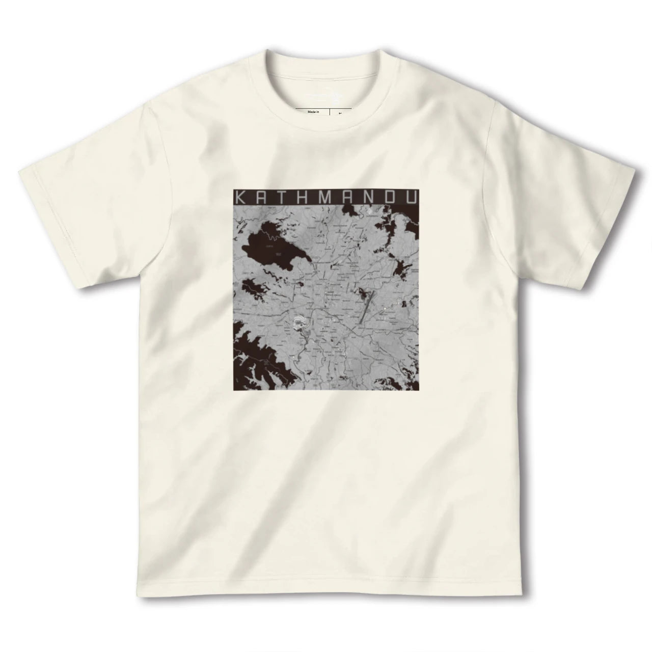【カトマンズ(ネパール)】地図柄ヘビーウェイトTシャツ
