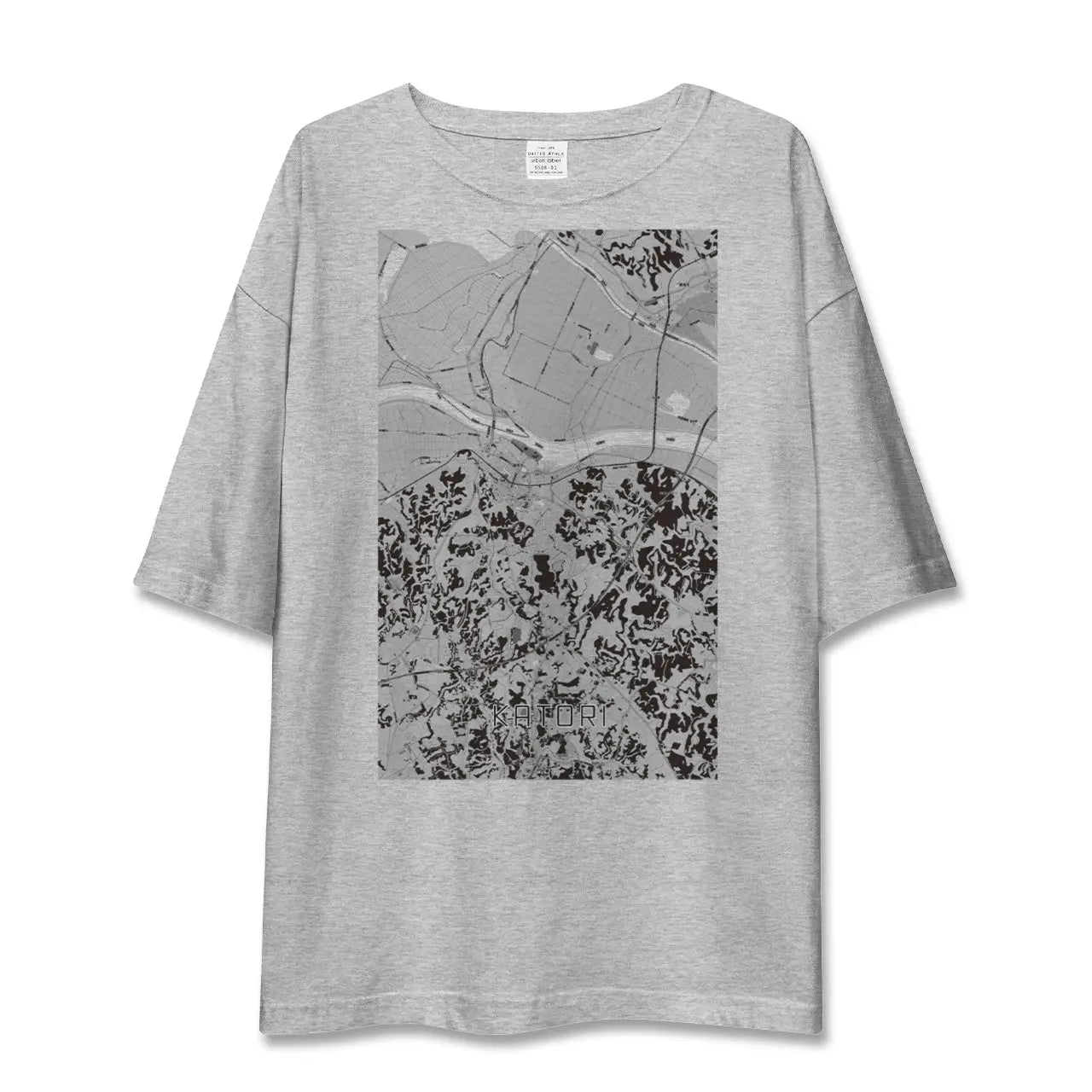 【香取(千葉県)】地図柄ビッグシルエットTシャツ