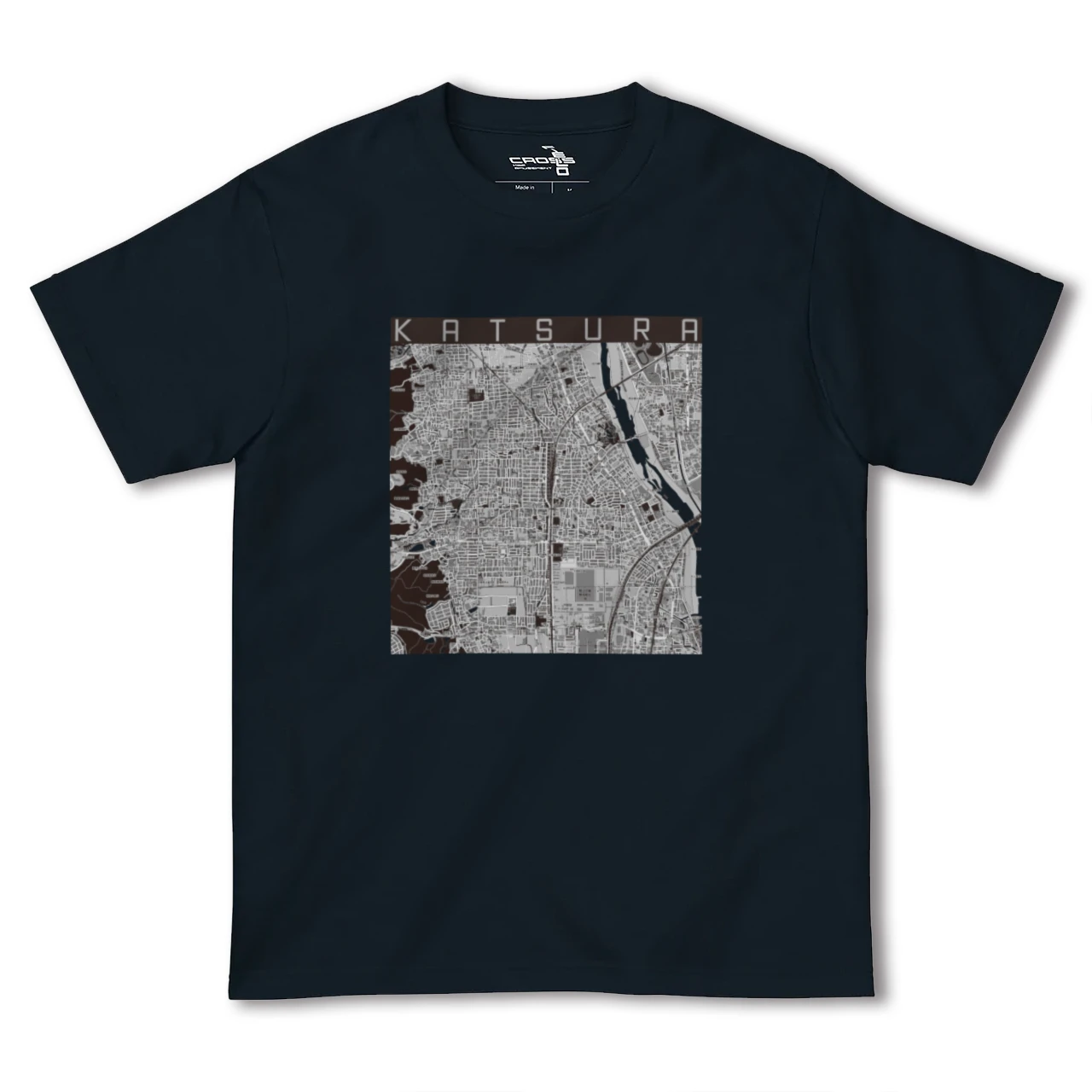 【桂(京都府)】地図柄ヘビーウェイトTシャツ