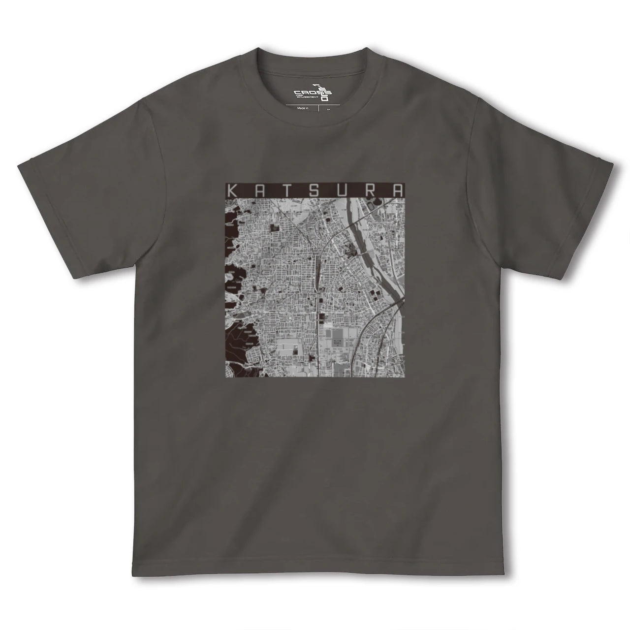 【桂(京都府)】地図柄ヘビーウェイトTシャツ