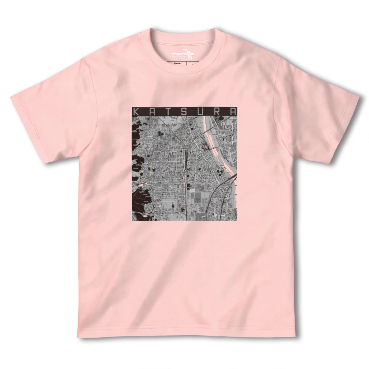 【桂(京都府)】地図柄ヘビーウェイトTシャツ