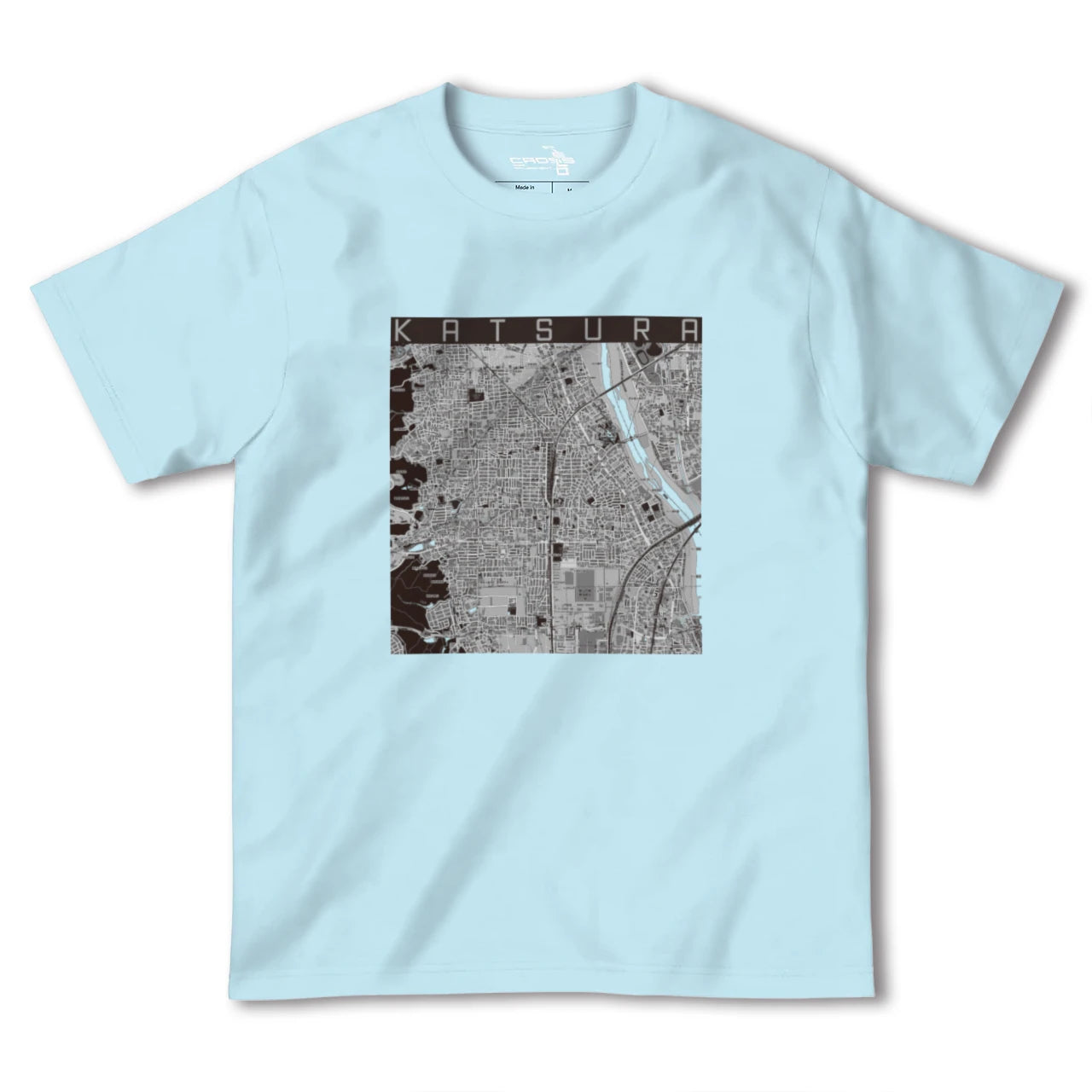 【桂(京都府)】地図柄ヘビーウェイトTシャツ