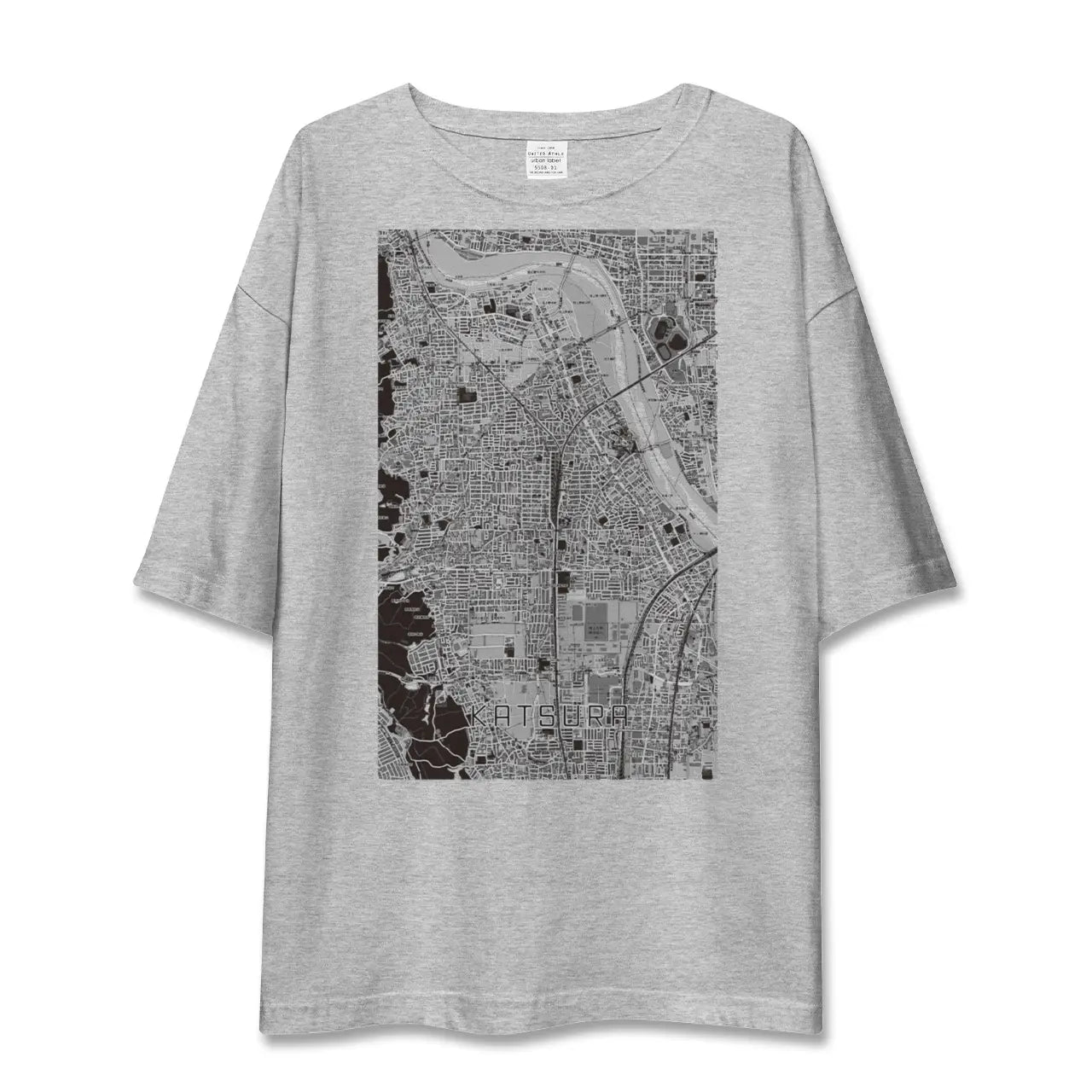 【桂(京都府)】地図柄ビッグシルエットTシャツ